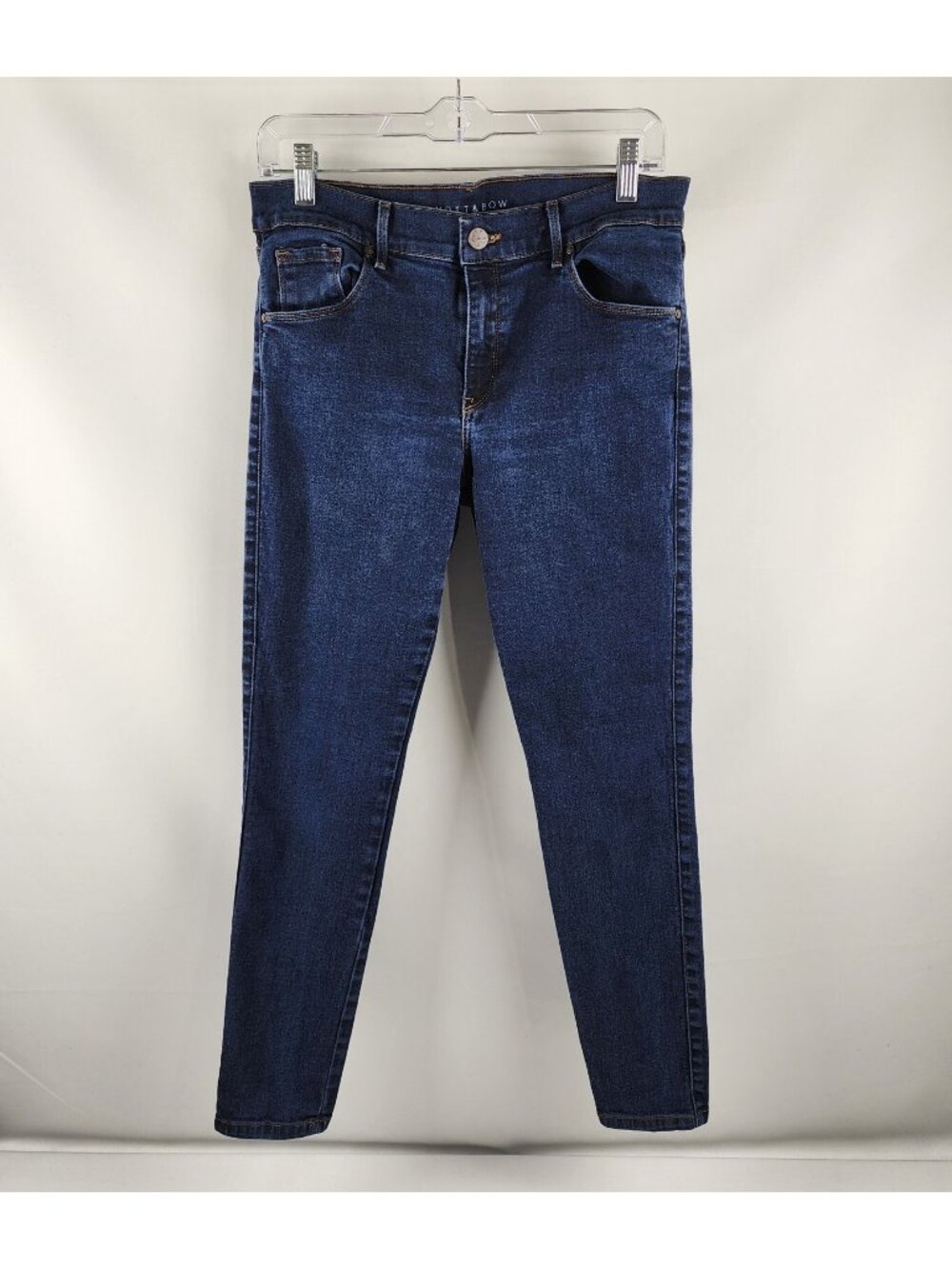 Mott & Bow Jeans Womens 30x27 Blue Mid Rise Skinny Denim Stretch